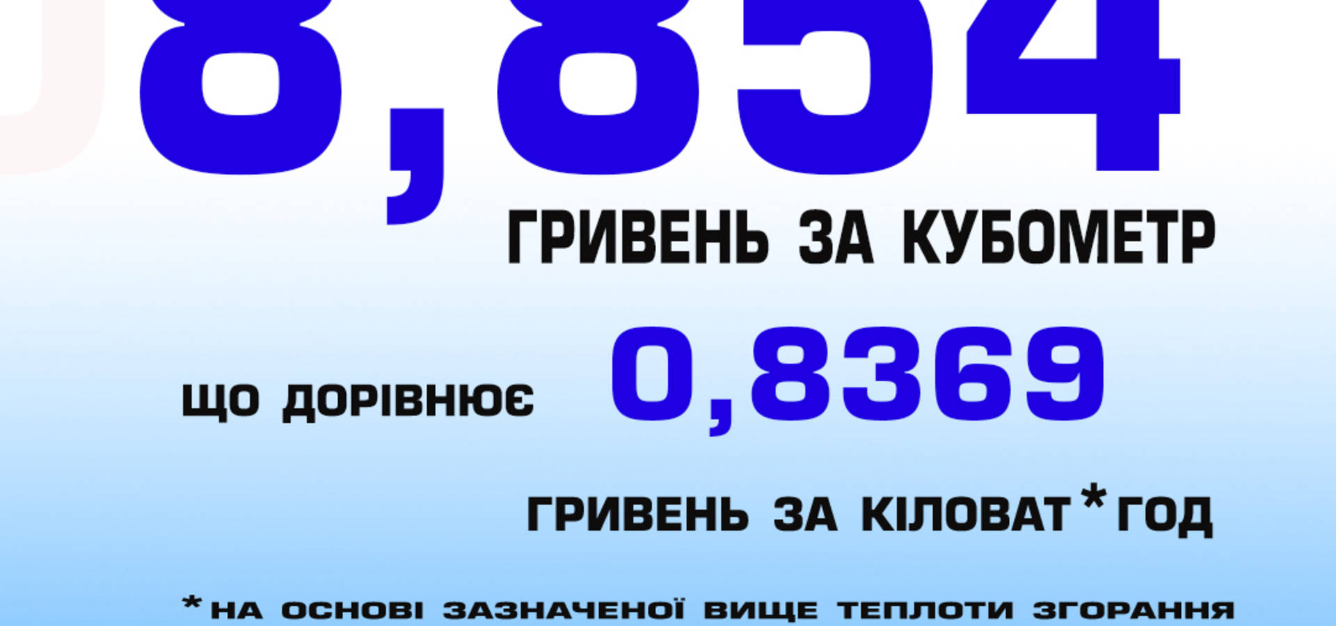Скільки платитимуть хмільничани за газ у грудні