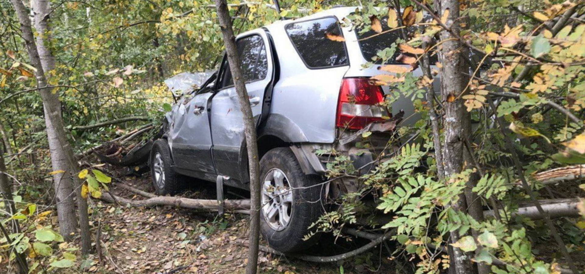 На Хмільниччині водій «KIA» не впорався з керуванням та злетів у кювет