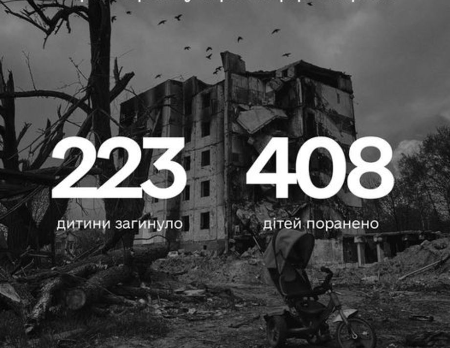 Більше ніж 600 діток постраждали в Україні внаслідок повномасштабної збройної агресії рф