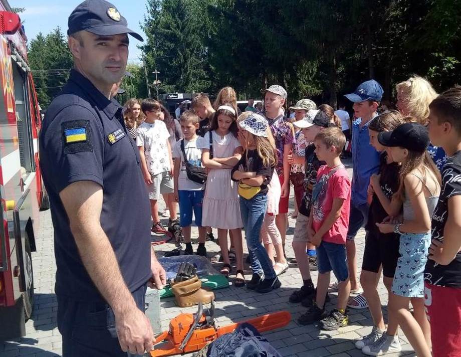 У парку імені Шевченка в Хмільнику дітей навчили основам безпеки життєдіяльності