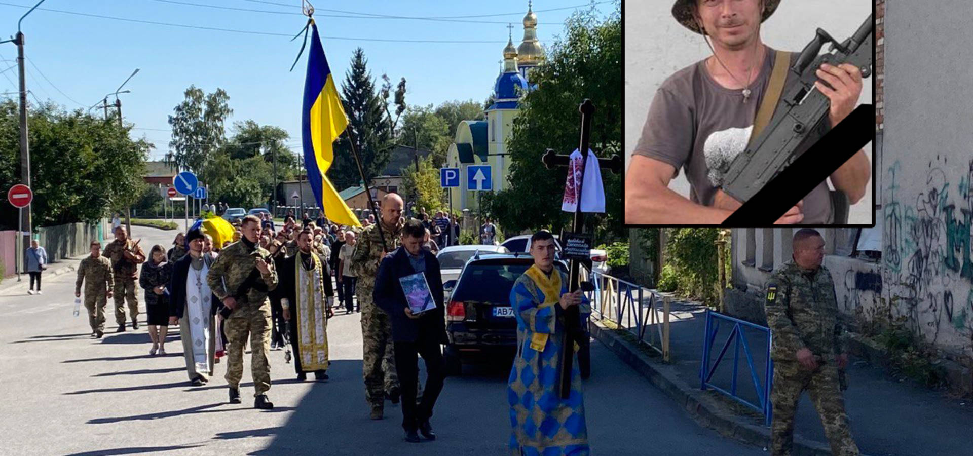 На віче в Хмільнику попрощалися із загиблим на Херсонщині Героєм Олександром Дубовим