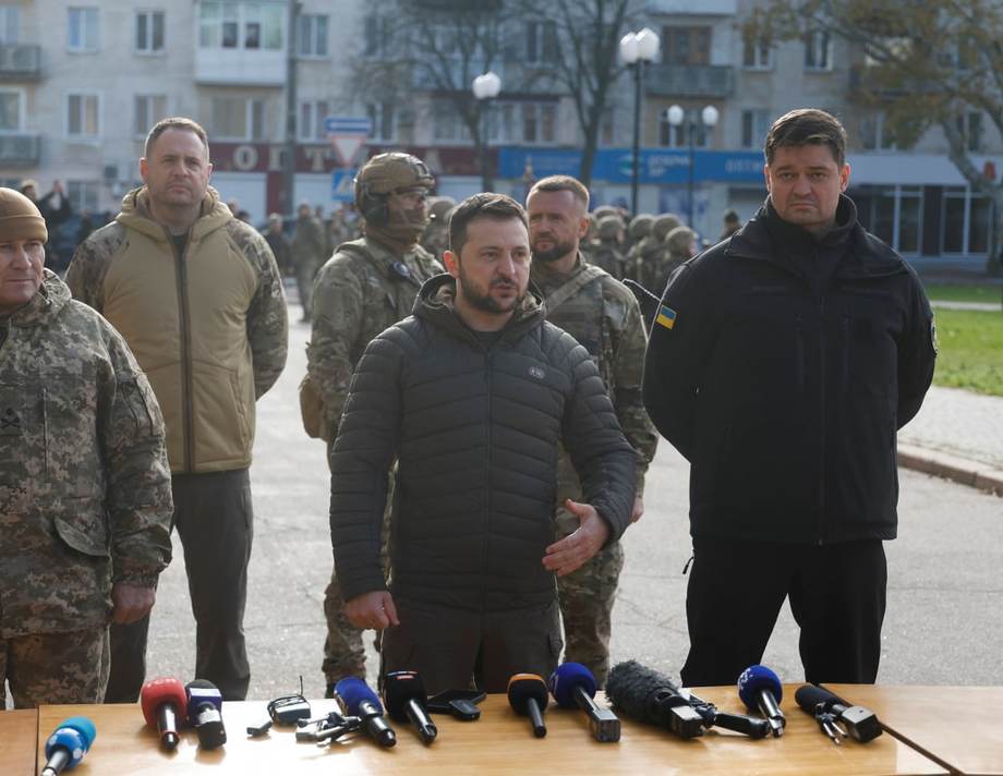 Президент України Володимир Зеленський відвідав звільнений Херсон