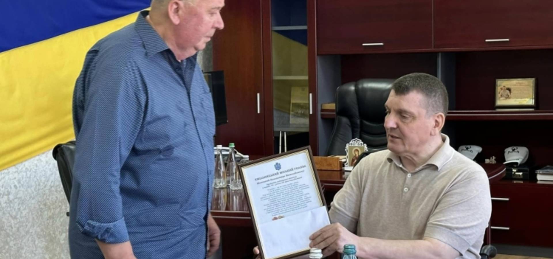 Голові Хмільницької спілки афганців Володимиру Гончаруку виповнилося -70