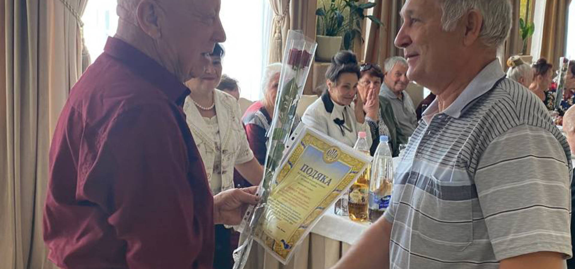 З нагоди Міжнародного дня людей похилого віку у Хмільнику ветеранам вручили подяки