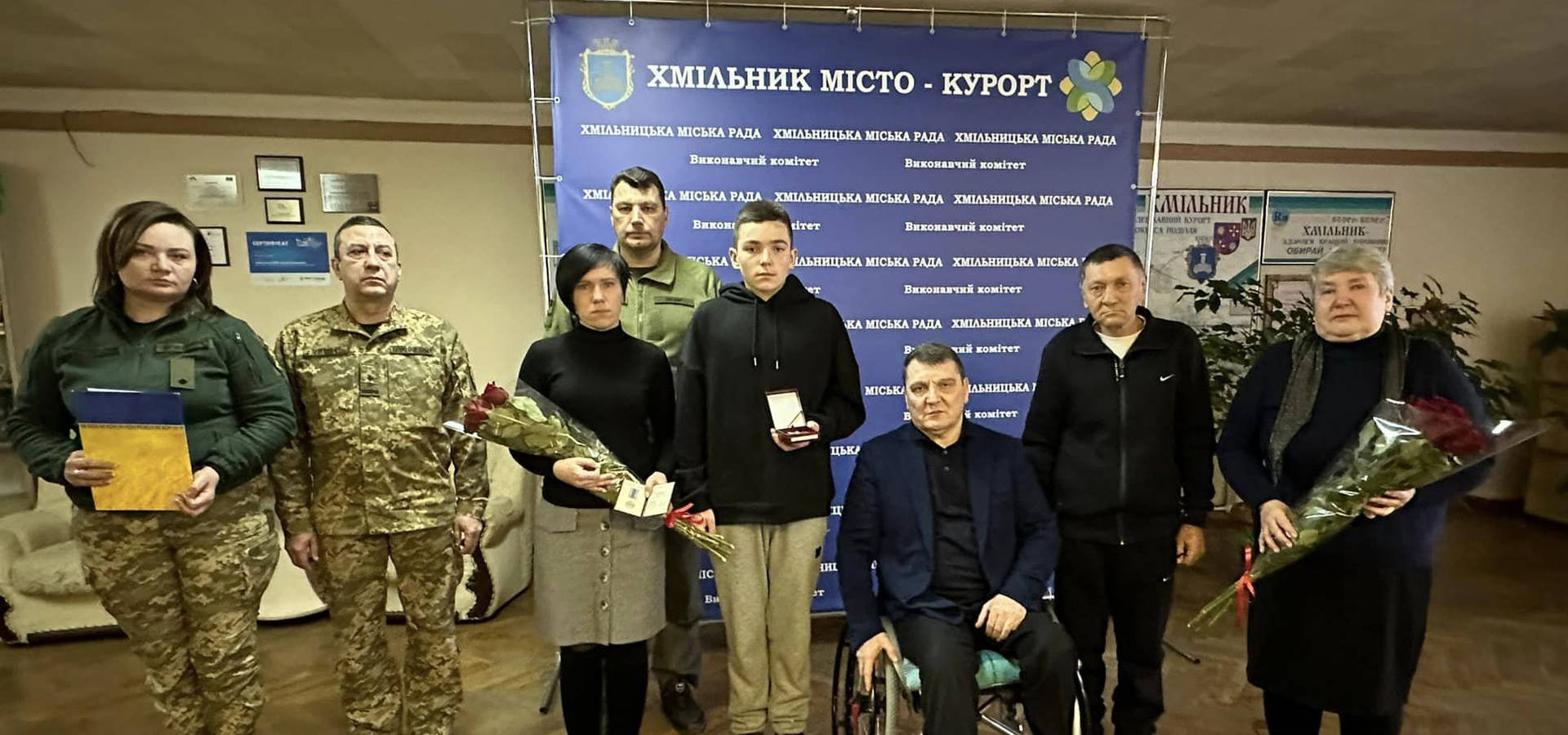 У Хмільнику родині полеглого воїна Сергія Майдана вручили медаль «Захиснику Вітчизни»