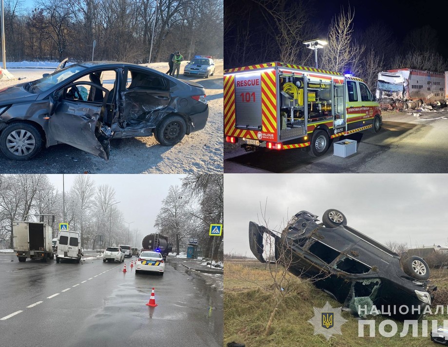 За рік на Вінниччині сталось 695 автокатастроф, в яких 156 людей загинули та 918 травмувались