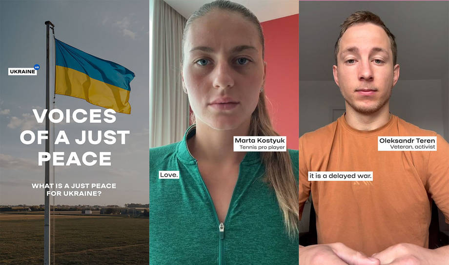 Ukraine.ua закликає українців записати відео про справедливий мир та приєднатись до  міжнародної кампанії Voices of Just Peace