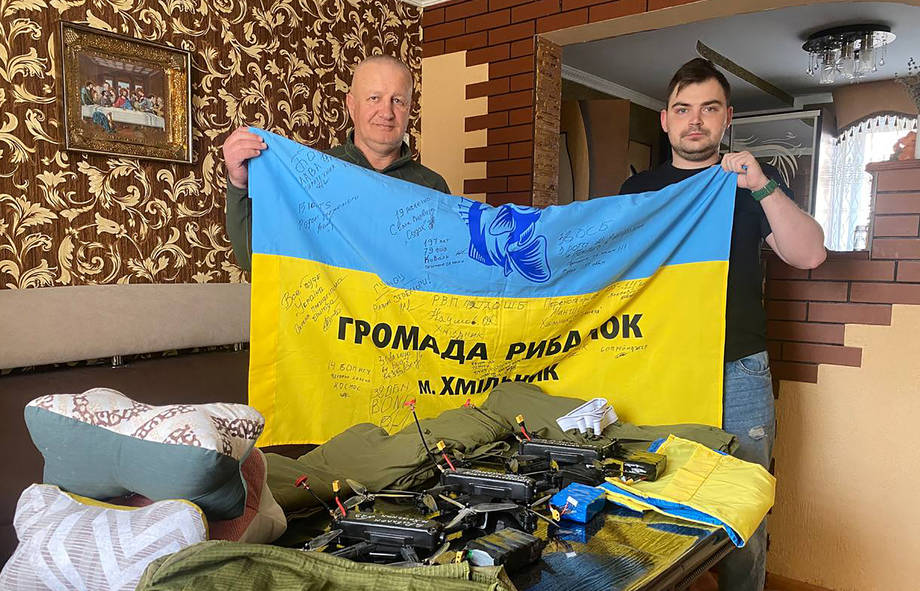 Дрони, які з Хмільника передали на фронт допомогли нашим захисникам взяти в полон російських солдатів та офіцера