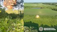 На Вінниччині вибухотехніки поліції знищили бойову частину російського безпілотника  вагою 50 кілограмів (відео)