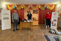 У Хмільнику представники ГО "Захист Держави" та товариства Червоного хреста провели для учнів тренінг "Допомога поряд"