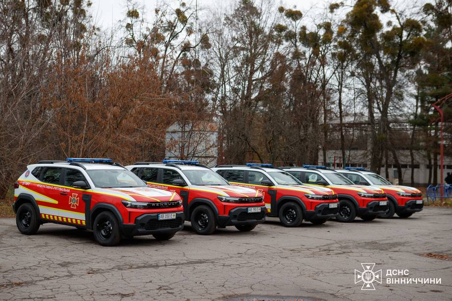 Рятувальники Вінниці отримали п’ять нових позашляховиків