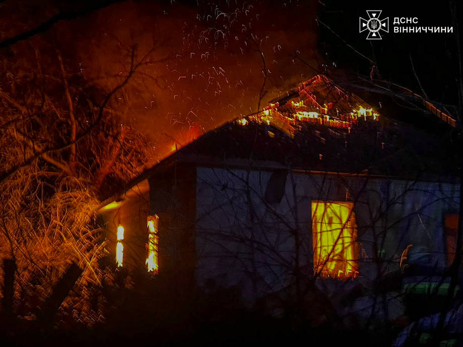 В Хмільницькому районі під час пожежі в будинку загинув чоловік