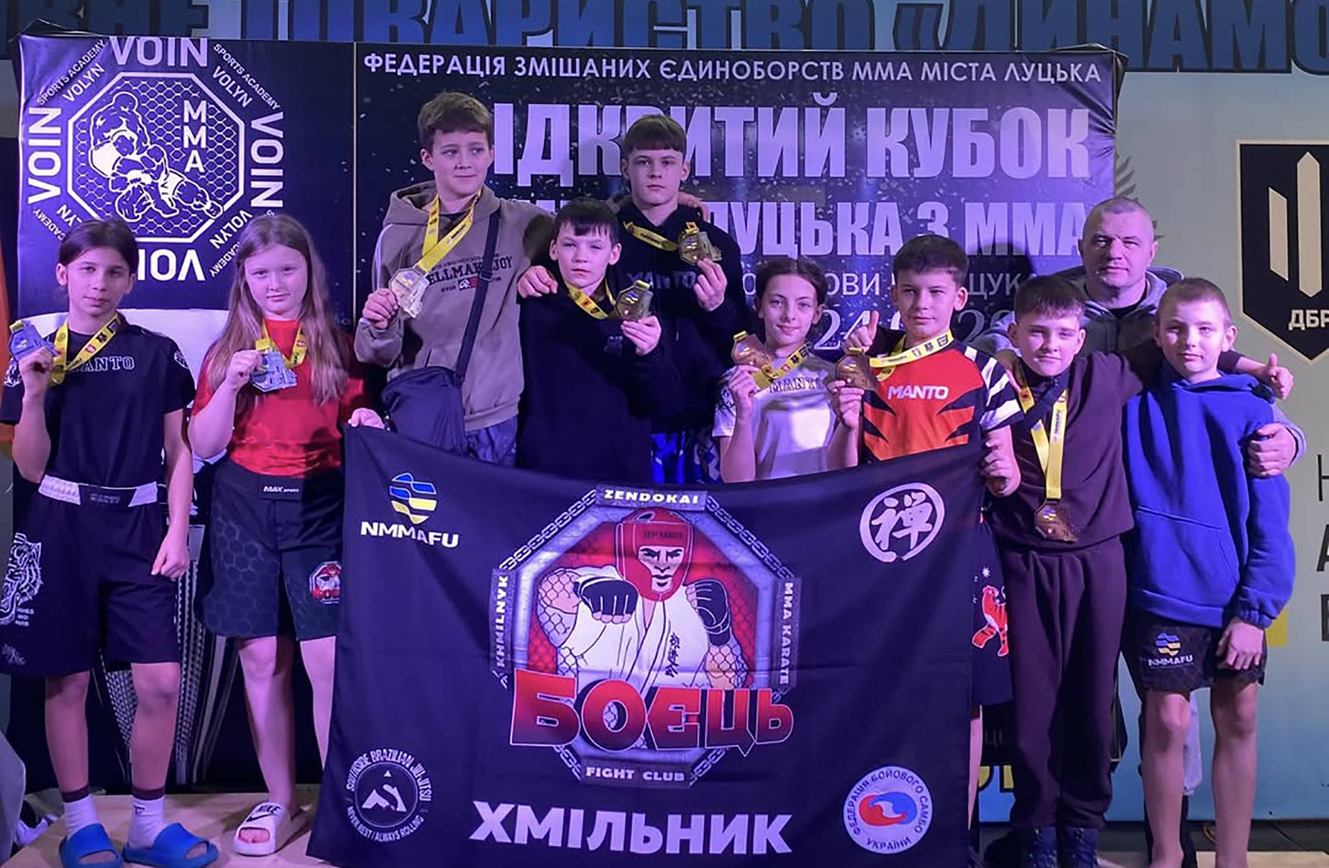 Хмільницькі бійці вибороли медалі на Відкритому Кубку Луцька з ММА