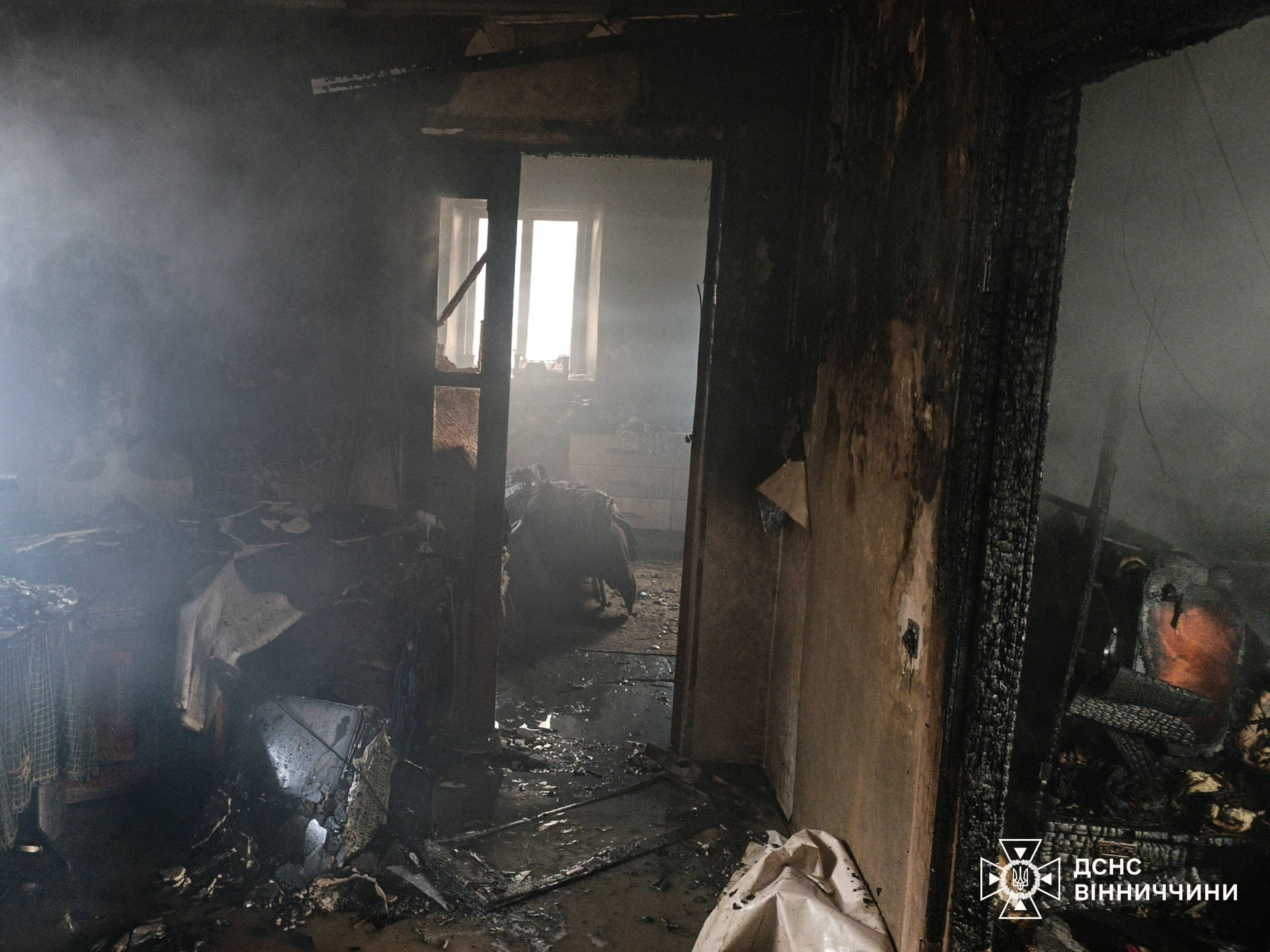 Під час пожежі в Хмільницькому районі загинуло подружжя пенсіонерів 