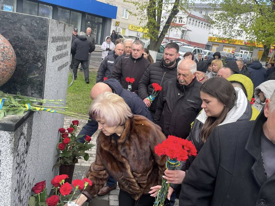 У Хмільнику вшанували пам’ять жертв аварії Чорнобильської катастрофи